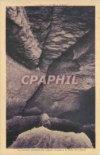 Ansichtskarte AK La Grande Crevasse du Couloir d'Acces a la Salle de l'Ours