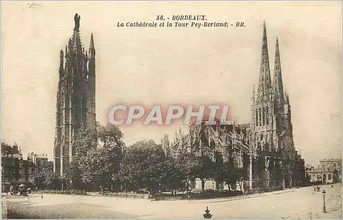 Cartes postales Bordeaux La Cathedrale et la Tour Pey Berland BR