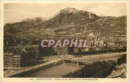 Cartes postales Grenoble L'Isere et la Chaine du Moueherotte