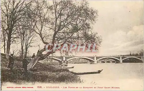 Cartes postales Toulouse Les Bons de la Garonne et Pont Saint Michel