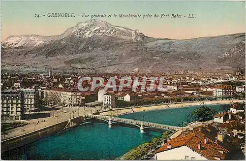 Cartes postales Grenoble Vue Generale et le Moucherotte Prise du Fort Rabot