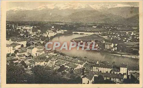 Ansichtskarte AK Grenoble Vue generale de l'Ile verte Les Alpes