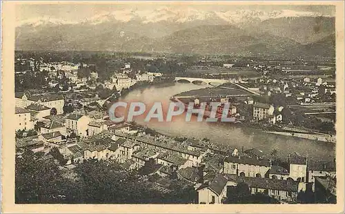 Cartes postales Grenoble Vue generale de l'Ile verte Les Alpes