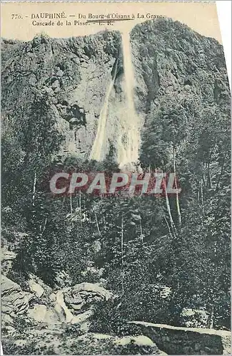 Ansichtskarte AK Dauphine Du Bourg d'Oisans a la Grave Cascade de la Pisse E R