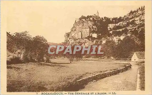 Cartes postales Rocamadour Vue Generale et L'Alzon