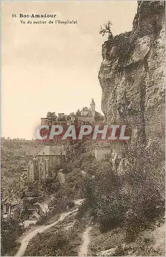 Cartes postales Roc Amadour vu du Sentier de l'Hospitalet