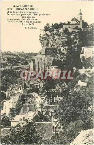 Cartes postales Le Lot Illustre Rocamadour et Le Bruit des Ave Resonne