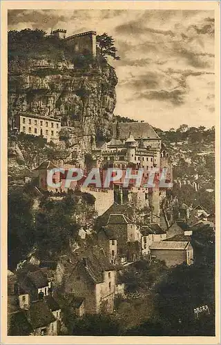 Ansichtskarte AK Rocamadour vu de la Route de Cahors