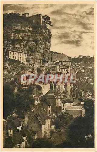 Cartes postales Rocamadour vu de la Route de Cahors