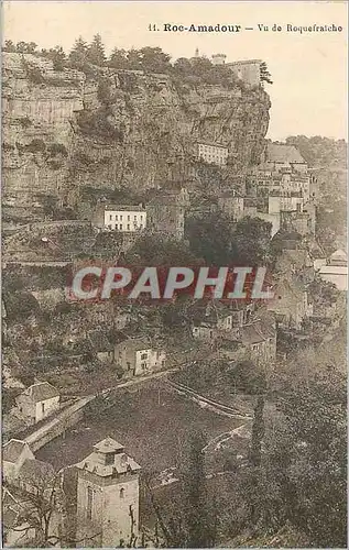 Cartes postales Roc Amadour Vu de Roquefraiche