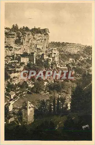 Cartes postales Rocamadour vue Prise de la Route de Cahors