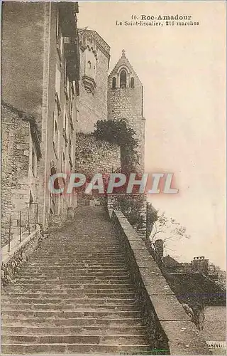 Cartes postales Roc Amadour Le Saint Escalier 216 Marches