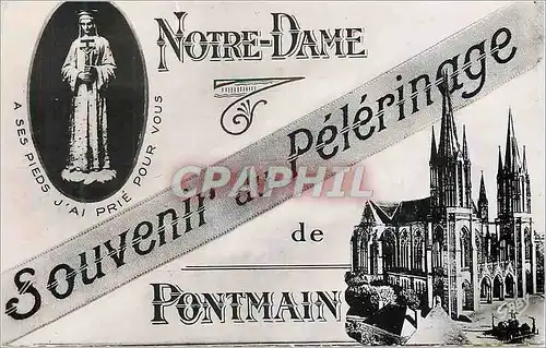 Cartes postales moderne Souvenir de Pelerinage de Pontmain (Mayenne)
