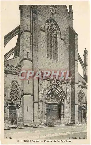 Cartes postales Clery (Loiret) Porche de la Basilique