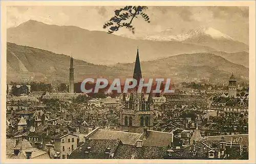 Ansichtskarte AK La Douce France Les Alpes Grenoble (Isere) vue Generale