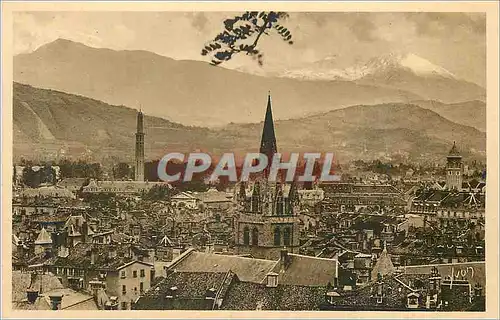 Cartes postales La Douce France Les Alpes Grenoble (Isere) vue Generale