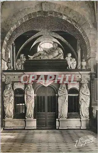 Cartes postales moderne Vallery (Yonne) Interieur de l'Eglise Mausole de Henri II de Bourbon Conde Pere du Grand Conde S