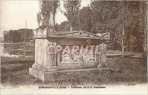 Cartes postales Ermenonville Tombeau de J J Rousseau