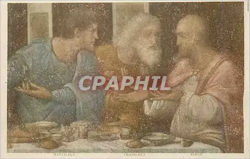 Ansichtskarte AK L'Ultima Cena (Dellaglio) Leonardo da Vinci Milano Refettorio di S Maria Delle Grale