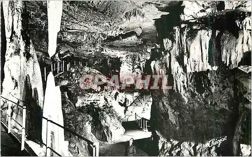 Moderne Karte Grottes de Betharram Colonnes en Formation