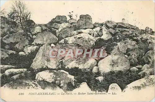 Cartes postales Fontainebleau La Foret Rocher Saint Germain