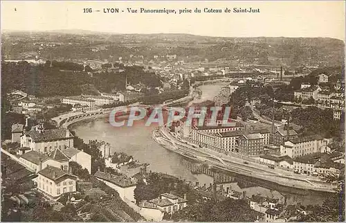 Cartes postales Lyon Vue Panoramique Prise du Coteau de Saint Just