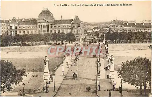 Cartes postales Lyon Pont de l'Universite et Faculte des Lettres et Sciences