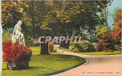 Cartes postales Lille Jardin Vauban