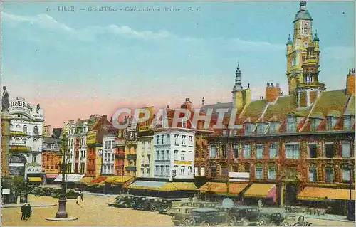 Cartes postales Lille Grand Place Cote Ancienne Bourse
