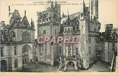 Cartes postales Chateau de Pierrefonds La Chapelle et l'Escalier d'Honneur