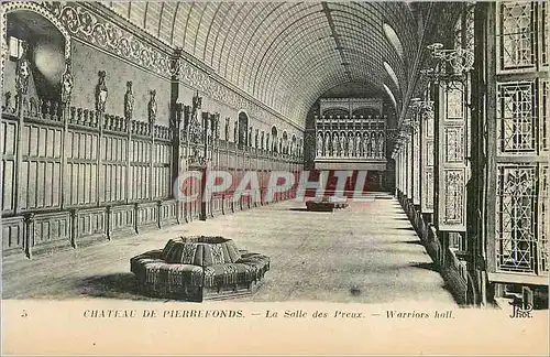 Cartes postales Chateau de Pierrefonds La Salle des Preux