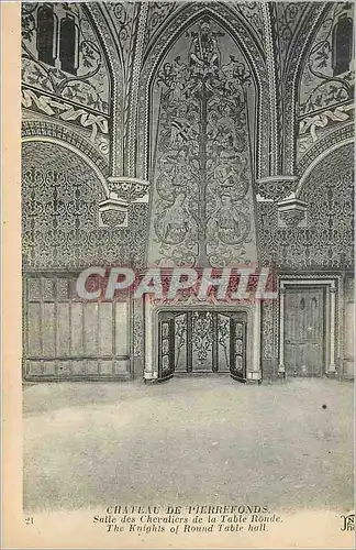 Cartes postales Chateau de Pierrefonds Salle des Chevaliers de la Table Ronde
