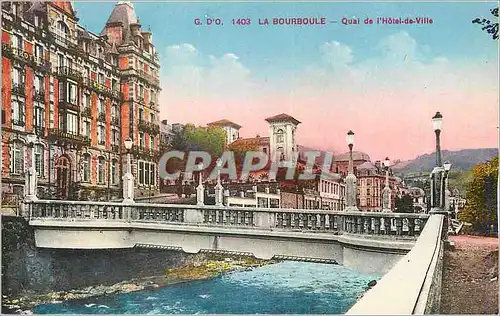 Cartes postales La Bourboule Quai de l'Hotel de Ville