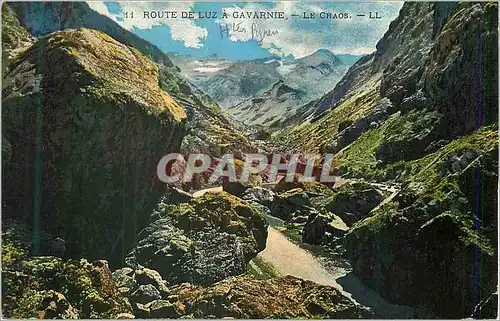 Cartes postales Route de Luz a Gavarnie Le Chaos