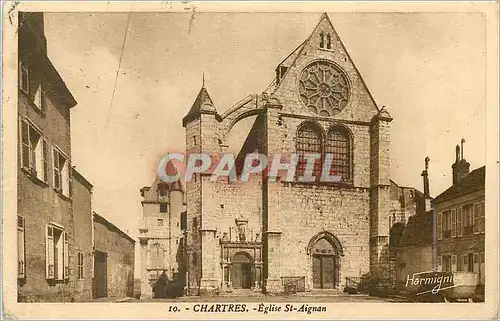 Ansichtskarte AK Chartres L'Eglise St Aignan