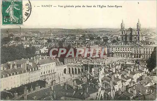Cartes postales Nancy Vue Generale Prise du Haut de l'Eglise Saint Epvre