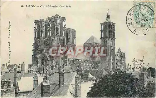 Cartes postales Laon Cathedrale (Cote Sud)