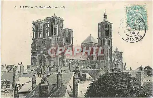 Cartes postales Laon Cathedrale (Cote Sud)