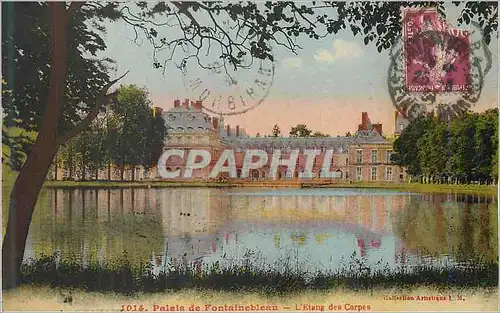 Ansichtskarte AK Palais de Fontainebleau L'Etang des Carpes