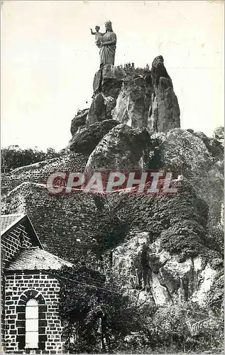 Moderne Karte Le Puy en Velay (Haute Loire) Rocher Corneille et N D de France