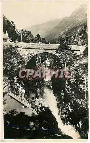 Moderne Karte Pyrenees Ocean Cauterets Le Pont d'Espagne