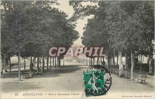 Ansichtskarte AK Angouleme Vers le Monument Carnot