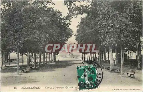 Cartes postales Angouleme Vers le Monument Carnot