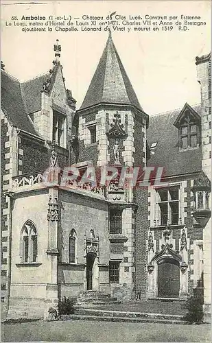 Ansichtskarte AK Amboise (I et L) Chateau du Clos Luce Construit par Estienne Le Lop