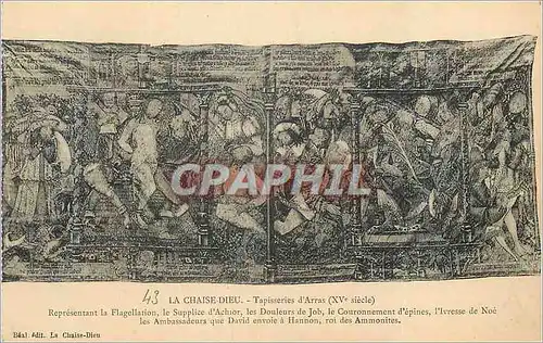 Ansichtskarte AK Chaise Dieu Tapisseries d'Arras (XVe Siecle) Representant la Flagellation le Supplice d'Achior