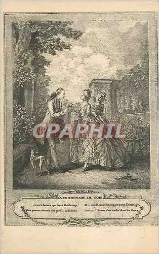 Cartes postales La Promenade Du Soir