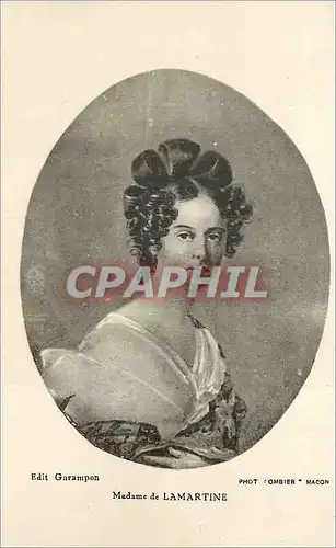 Cartes postales Madame de Lamartine