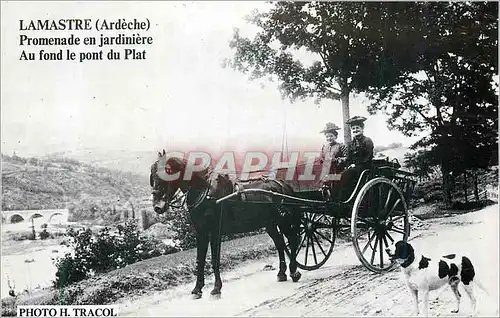 REPRO Lamastre (Ardeche) Promenade en Jardiniere Au Fond le Pont du Plat