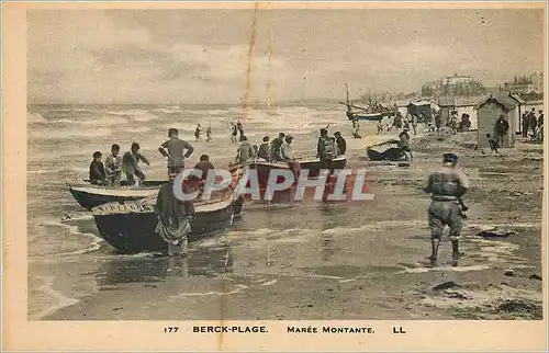 Cartes postales Berck Plage Maree Montante