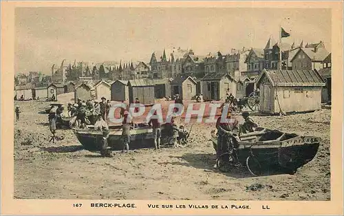 Ansichtskarte AK Berck Plage Vue sur les Villas de la Plage